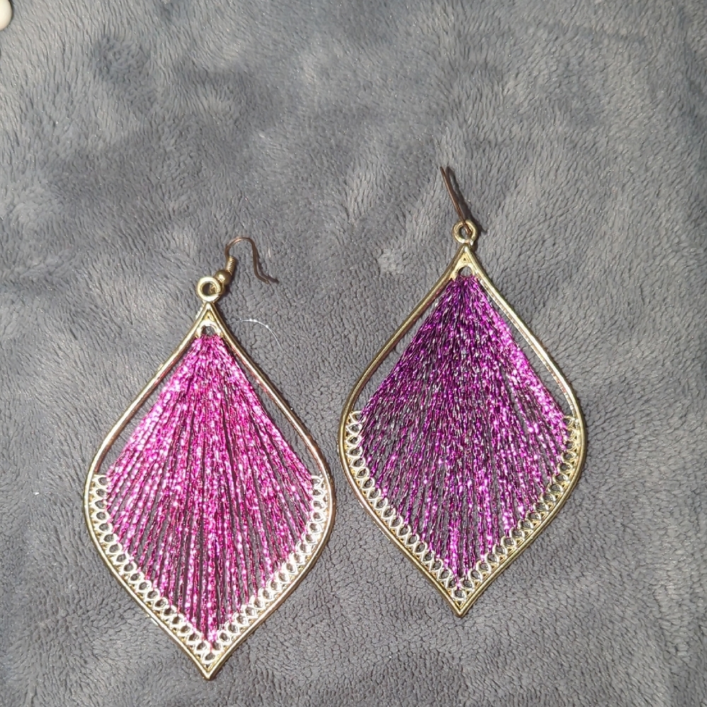 Elegant Purple Earrings
